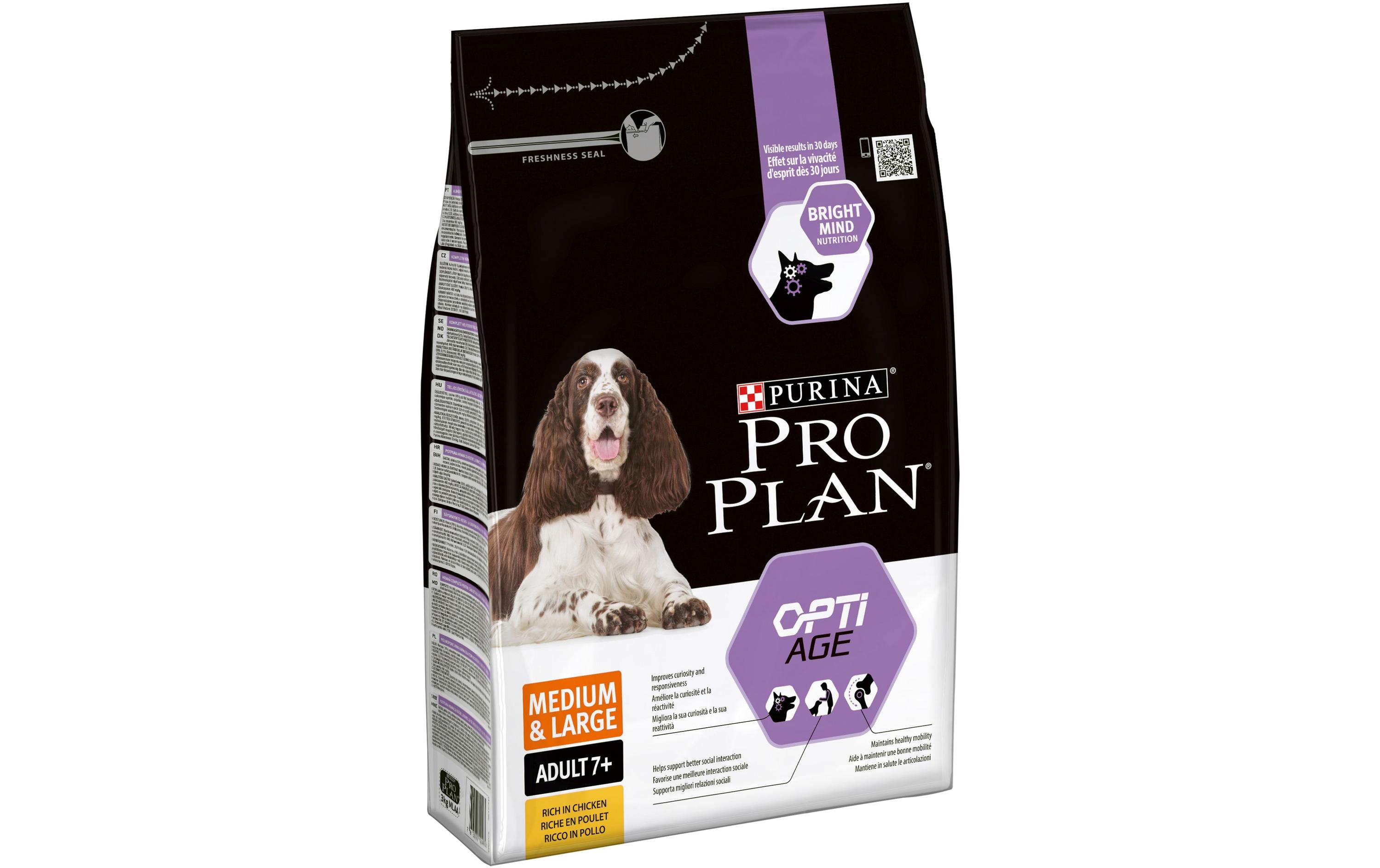 Trockenfutter M/L Adult 7+ Age Defense Huhn, 3 kgAlleinfutter für mittelgrosse und grosse Hunde ab 7 Jahren