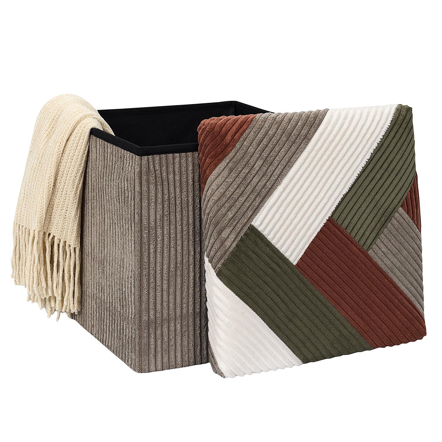 COFFRE POUF PLIABLE PATCHWORK COTELE SCOTT