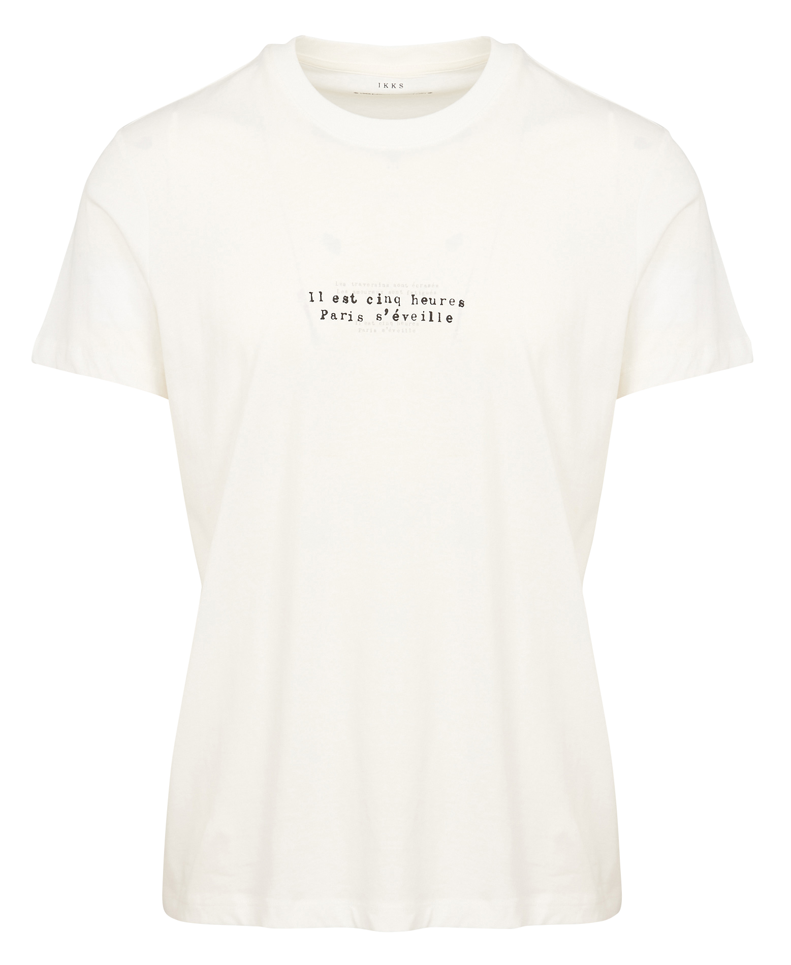 Tee-shirt col rond en coton | Blanc