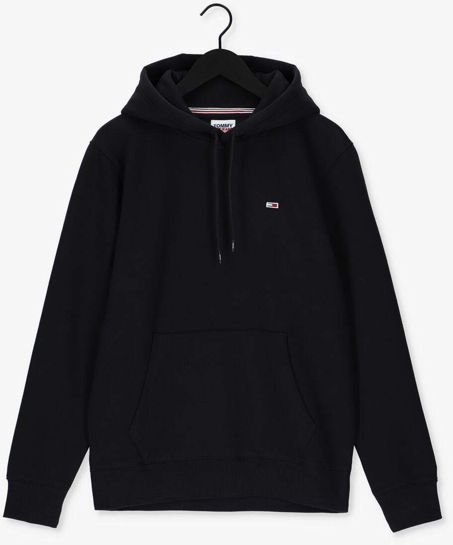 TOMMY JEANS zwarte tommy jeans sweater tjm regular fleece hoodie