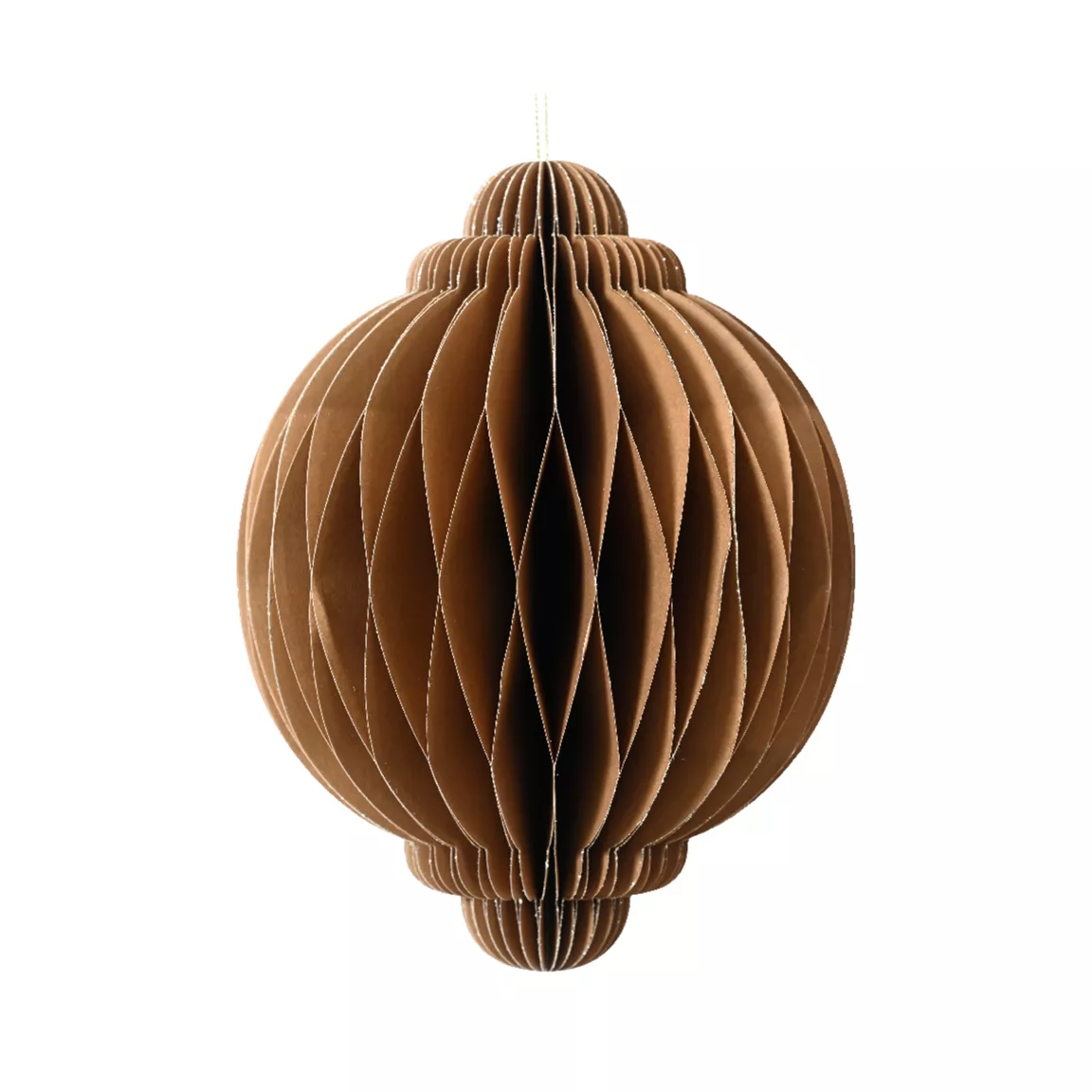 Oignon en papier à suspendre (H40 cm) Fermeture Magnétique Brun