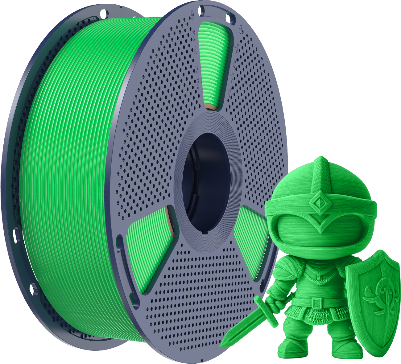 SUNLU  PLA+ Green, 1,75 mm / 1000 g    Modifiziertes PLA Filament mit hoher Zähigkeit