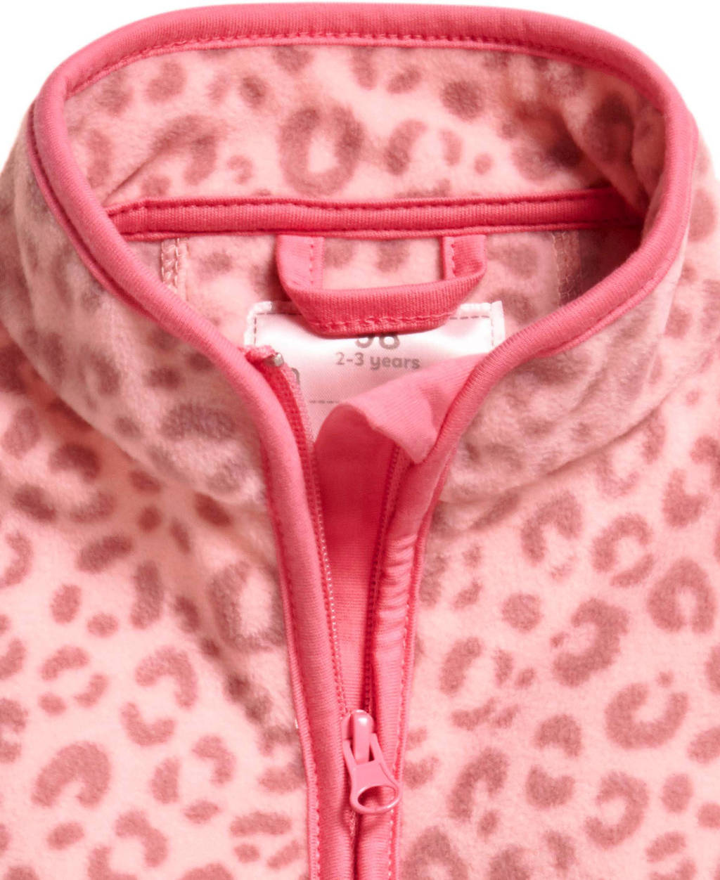 Playshoes fleece bodywarmer met all over print roze