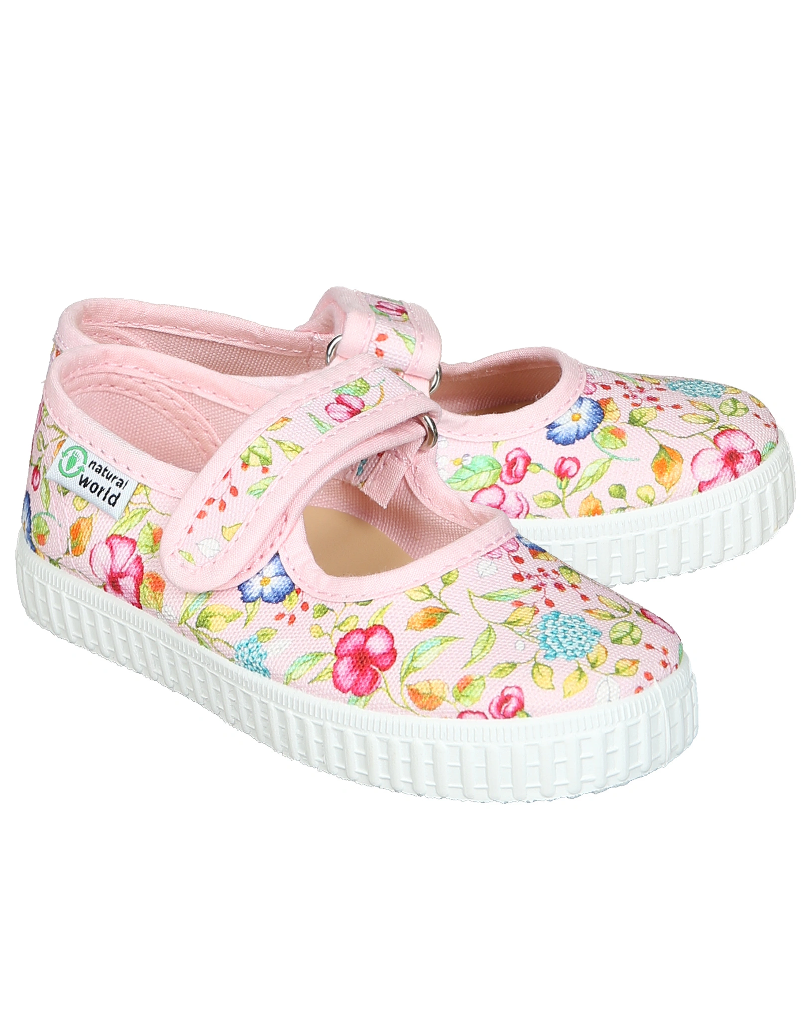 Canvas-Spangenschuhe FLOR MULTI in rosa