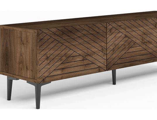 CONCEPT1 - Meuble TV Felix noyer 160 x 31,4 x h44,1 cm