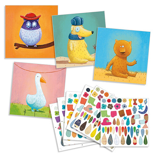 Djeco stickerset dieren versieren DJ08932