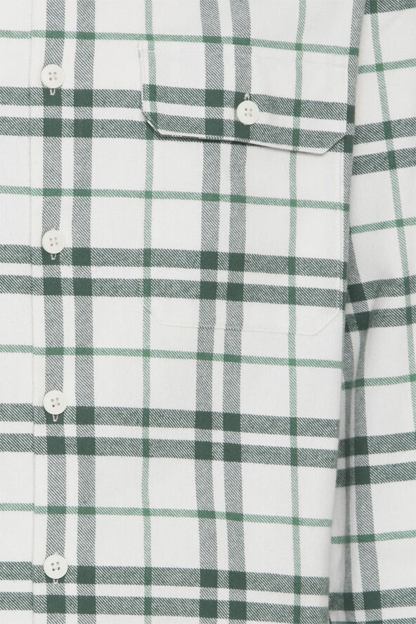 Casual Friday CFAUGUSTO checked overshirt Trekking green