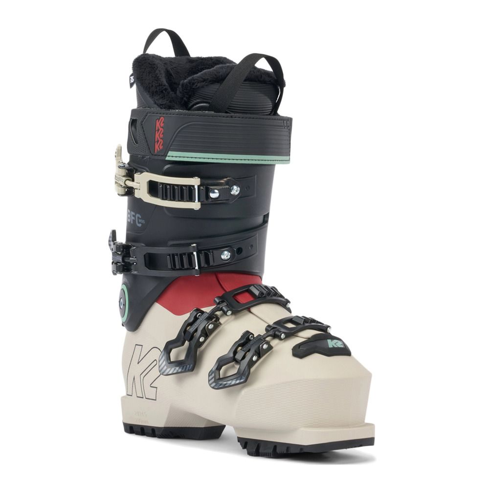 K2 BFC 95 - Chaussures ski Femme white/burgundy/black