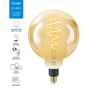 WiZ Connected LED giant globe E27 25W filament gold koel tot warmwit licht dimbaar