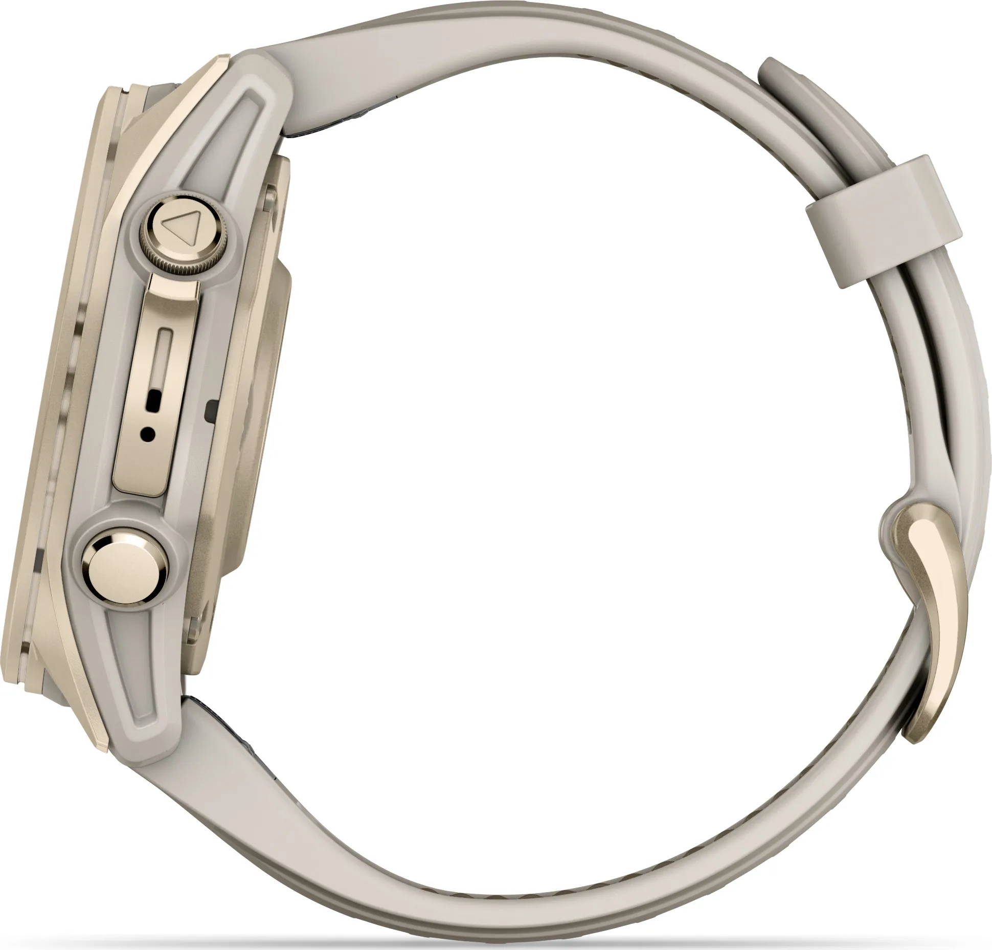 Garmin Fenix 8 Amoled 43mm, Sapphire Soft Gold - Fog Grey/Sandstone Silicone Strap
