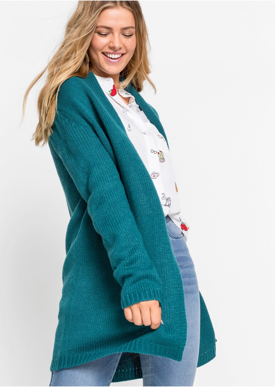 Gilet long en maille