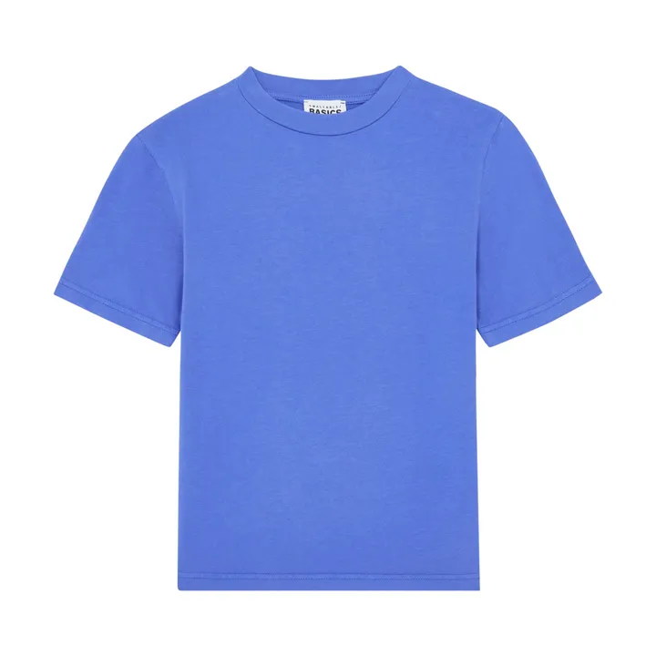 SMALLABLE BASICS T shirt Garçon Manche Courte Coton Bio | Bleu azur