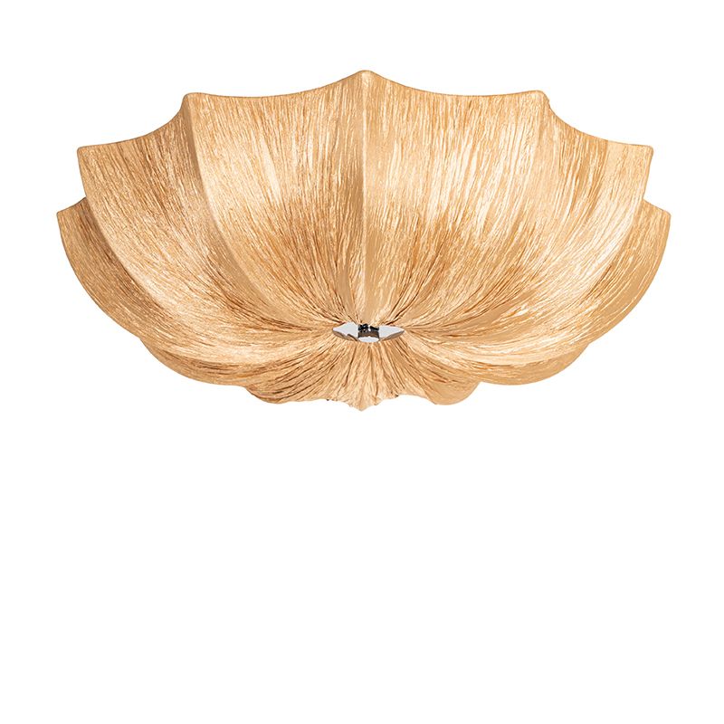 Japandi plafondlamp beige 52cm 3-lichts - Plu