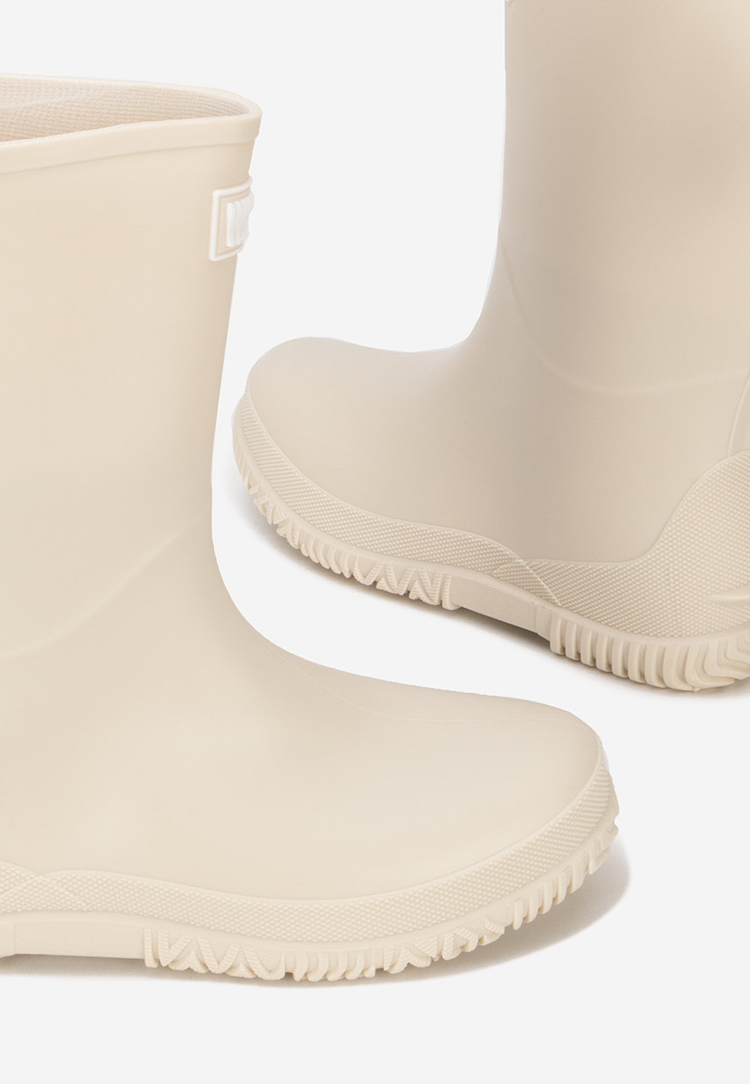 Bottes en caoutchouc beige Lunavia