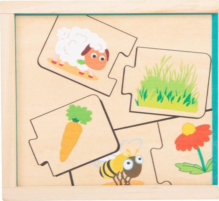 Puzzle-Box Tiere füttern