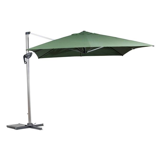 Parasol déporté rectangulaire ÉQUADOR Vert olive