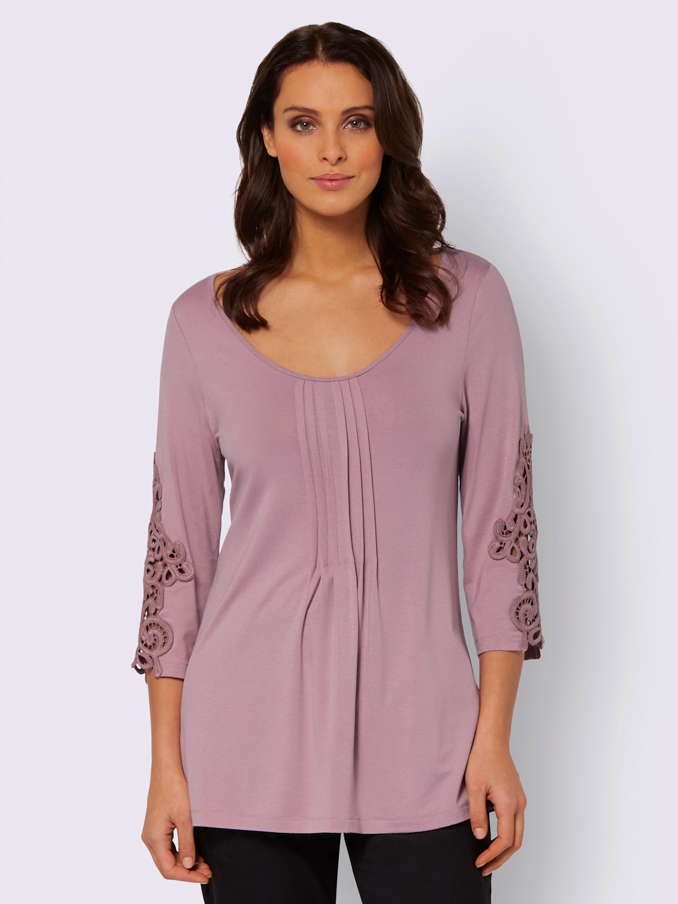 T-shirt en dentelle viscose