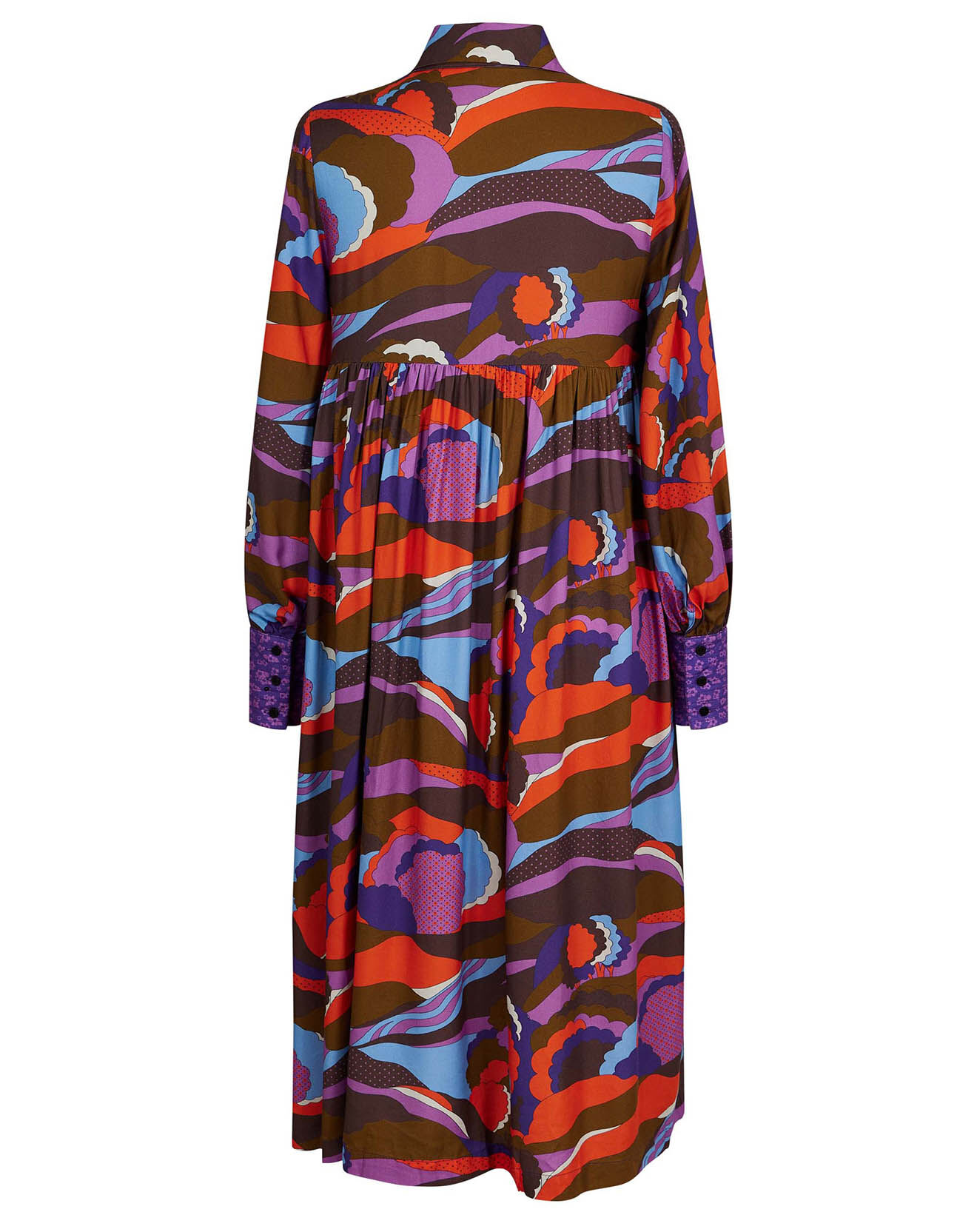 Manoush Robe Purple Country print lilas