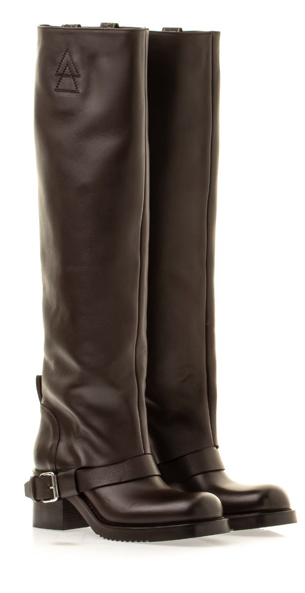 Elena Iachi Hooded Biker Boots