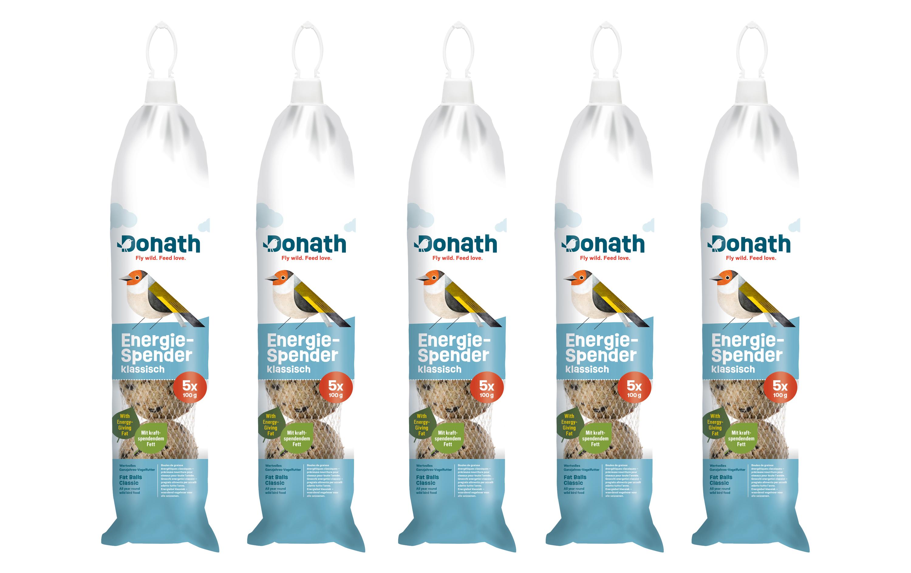 Vogelfutter Energie-Spender klassisch, 5 Säcke à 5 x 100 gFutter für freilebende Vögel