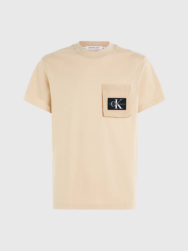 Camiseta de modelagem relaxada em tecido misto