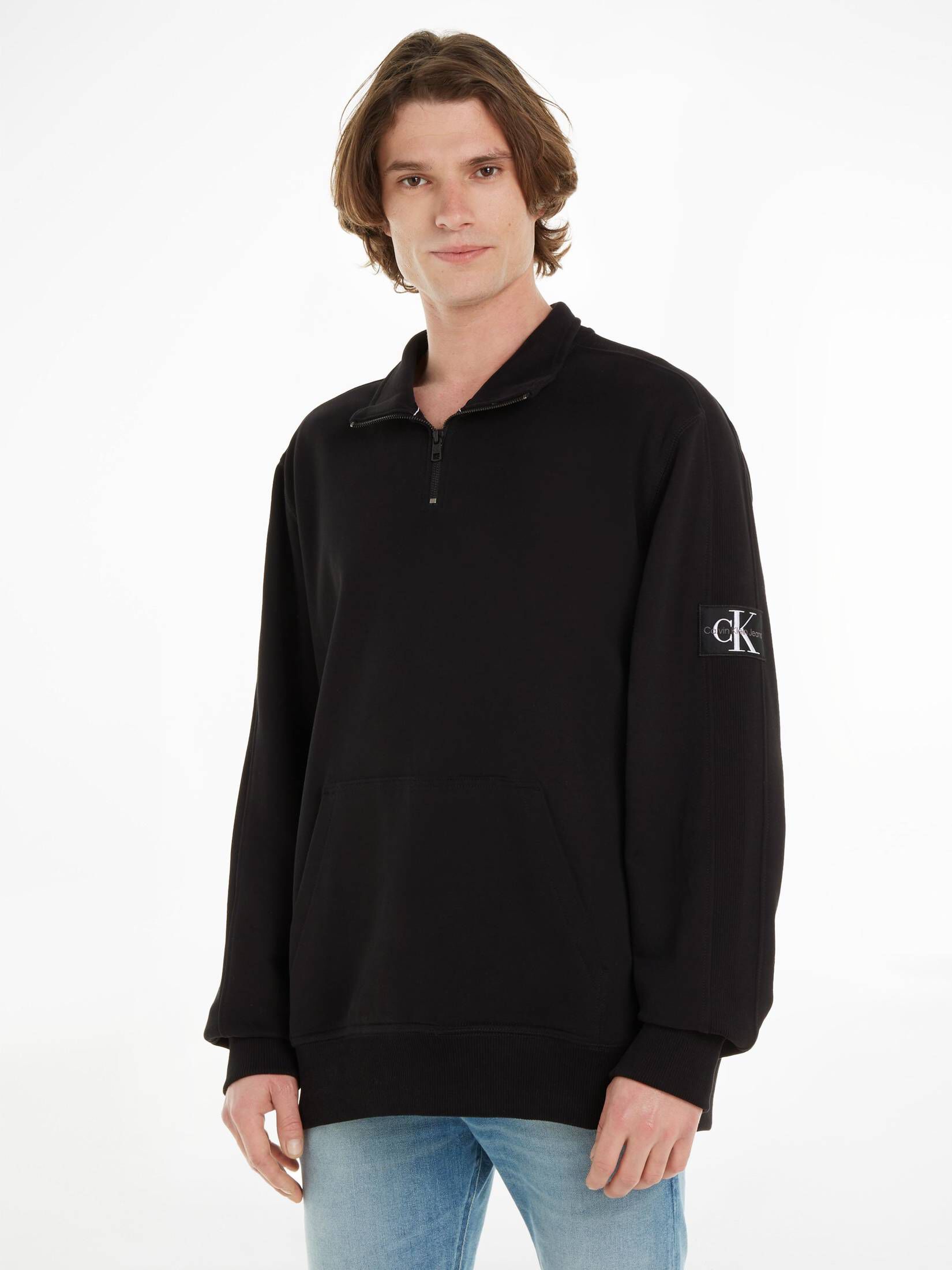 CALVIN KLEIN JEANS| Herren Sweatshirt BADGE mit Bio-Baumwolle