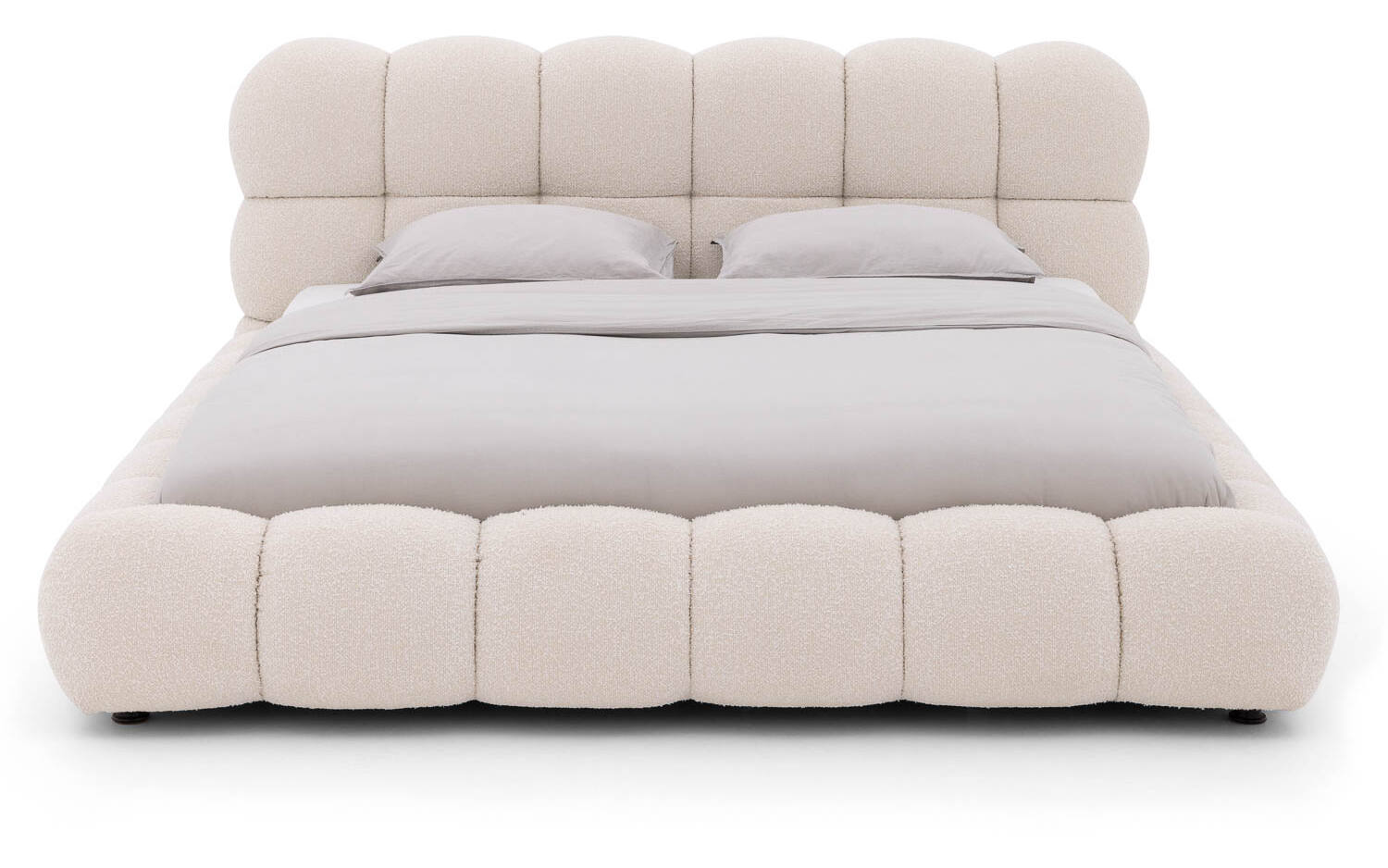 Goossens Gestoffeerd Bedframe Cloud - 180 x 200 - Ahenk 9851 beige -