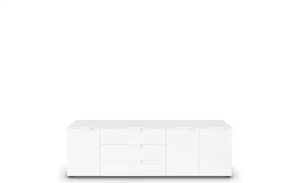 Sideboard Weiß Front: Dekor, Oberboden: Dekor Weiß Weiß