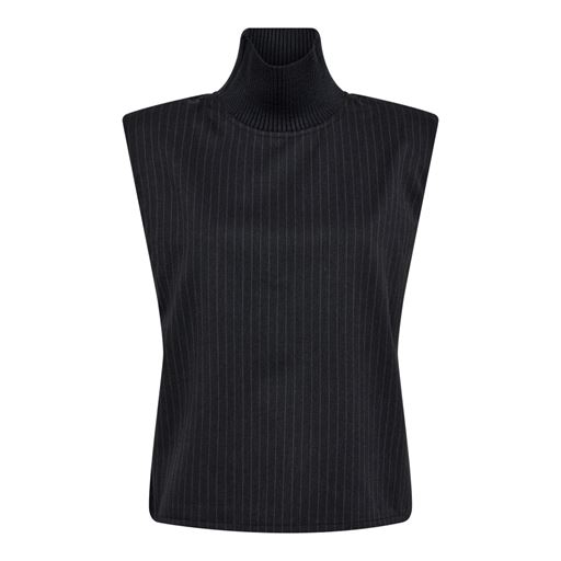 Co'Couture IdaCC Pin Stripe Vest, Dark Grey, XL
