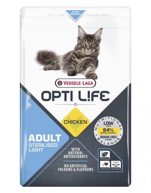 Opti Life Cat Sterilised\/Light Kip - Kattenvoer