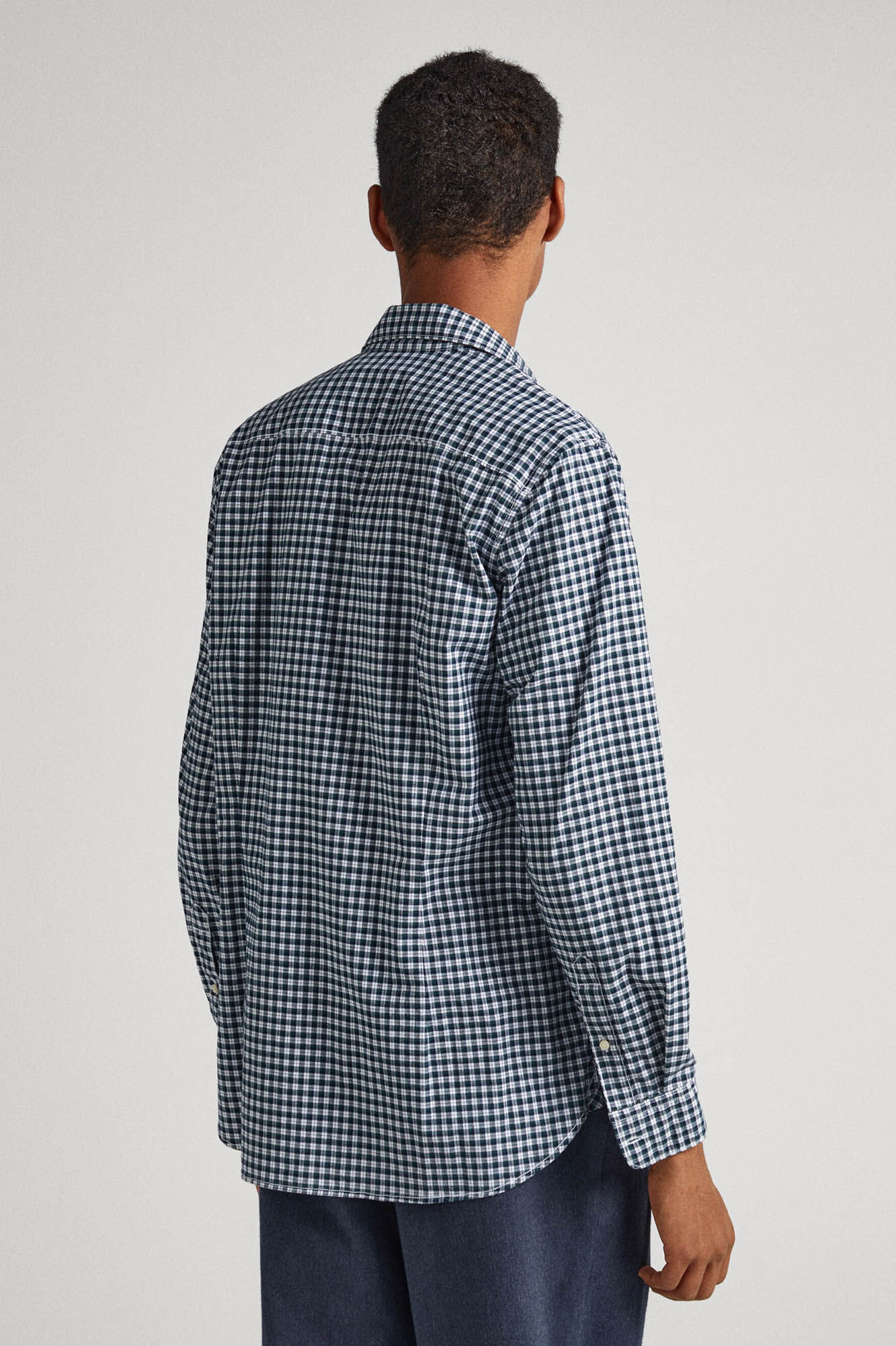 Camisa xadrez de corte justo