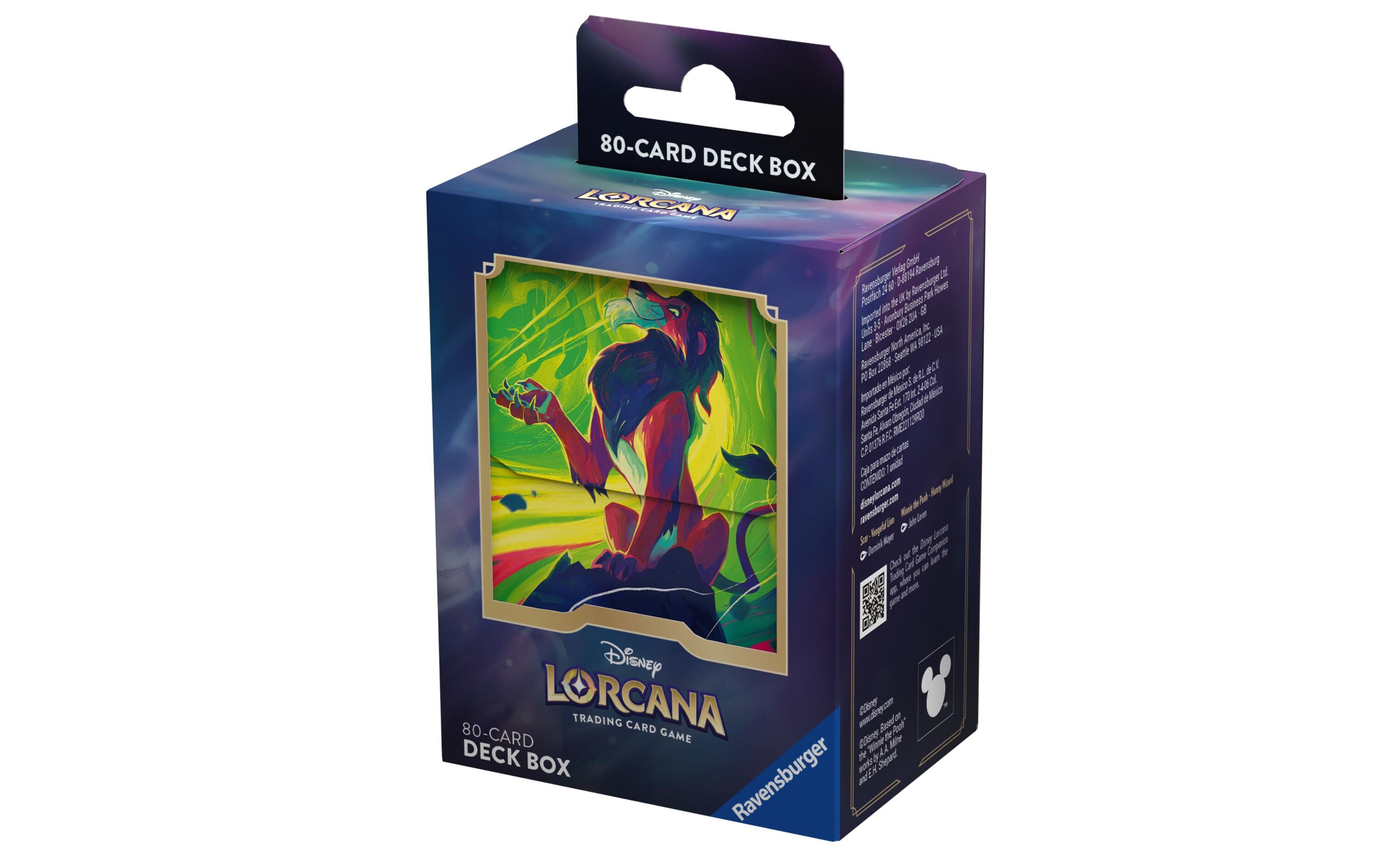 Kartenbox Disney Lorcana: ScarZum Schutz von Sammelkartendecks