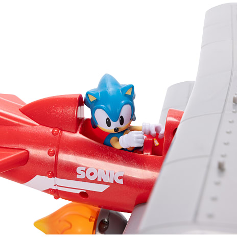 Sonic flyvemaskine m. sonic figur