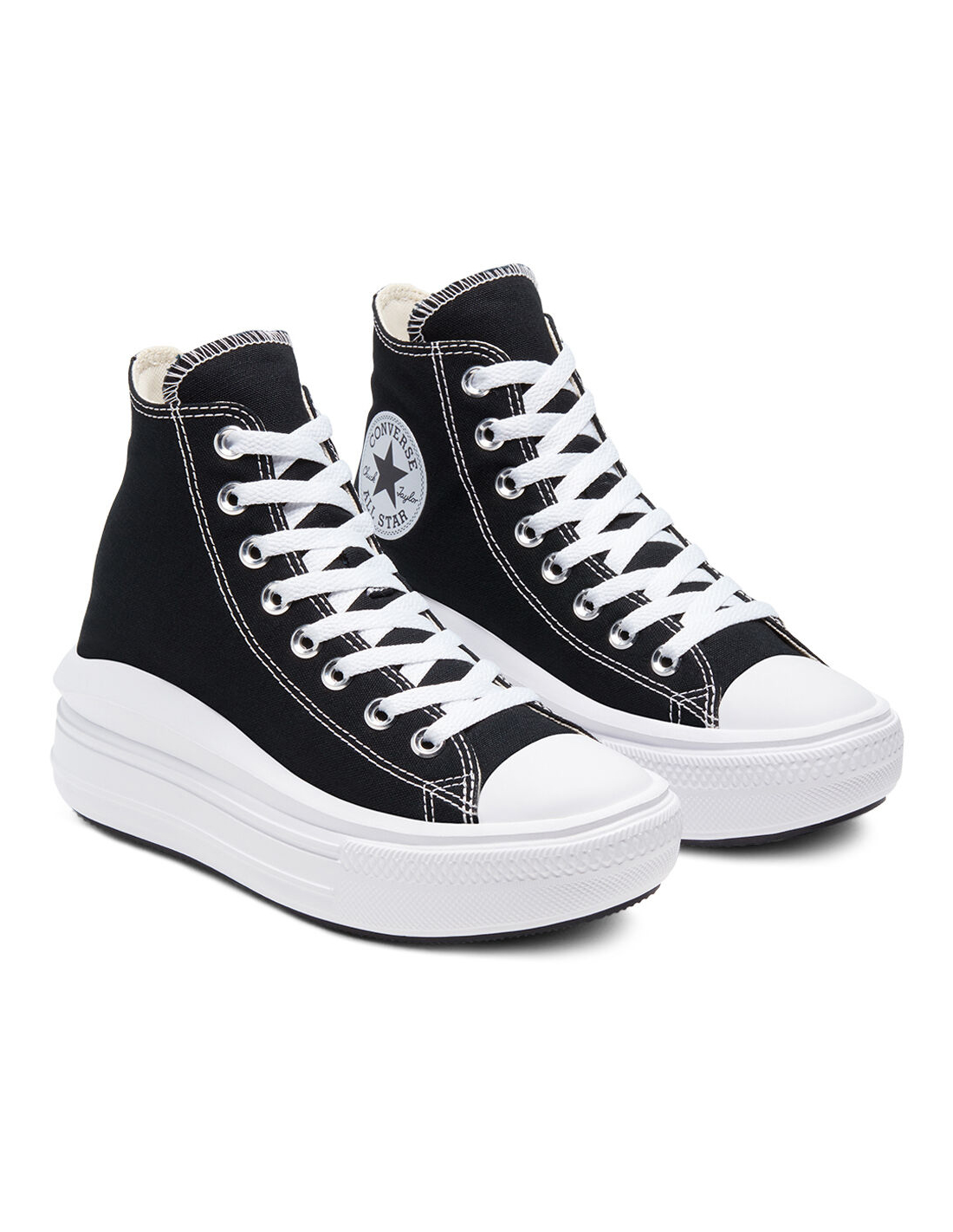 converse sneakers compensées montantes femme ctas move hi noir
