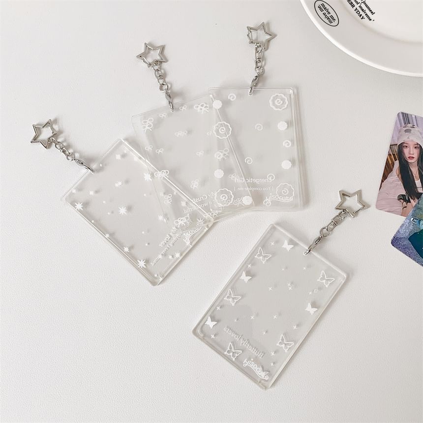 CaDarr - Print Acryl Kaarthouder Tashanger Sleutelhanger (Diverse Ontwerpen)