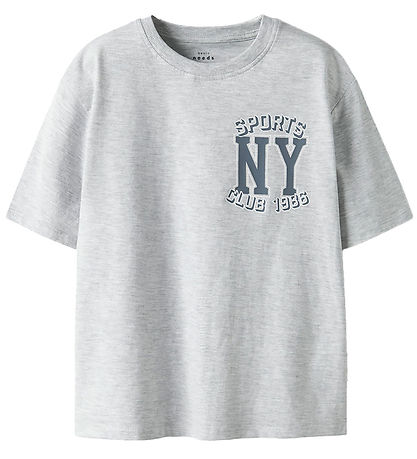 Name It - T-Shirt - NkmValix - 2er-Pack - Light Grey Melange/Bla