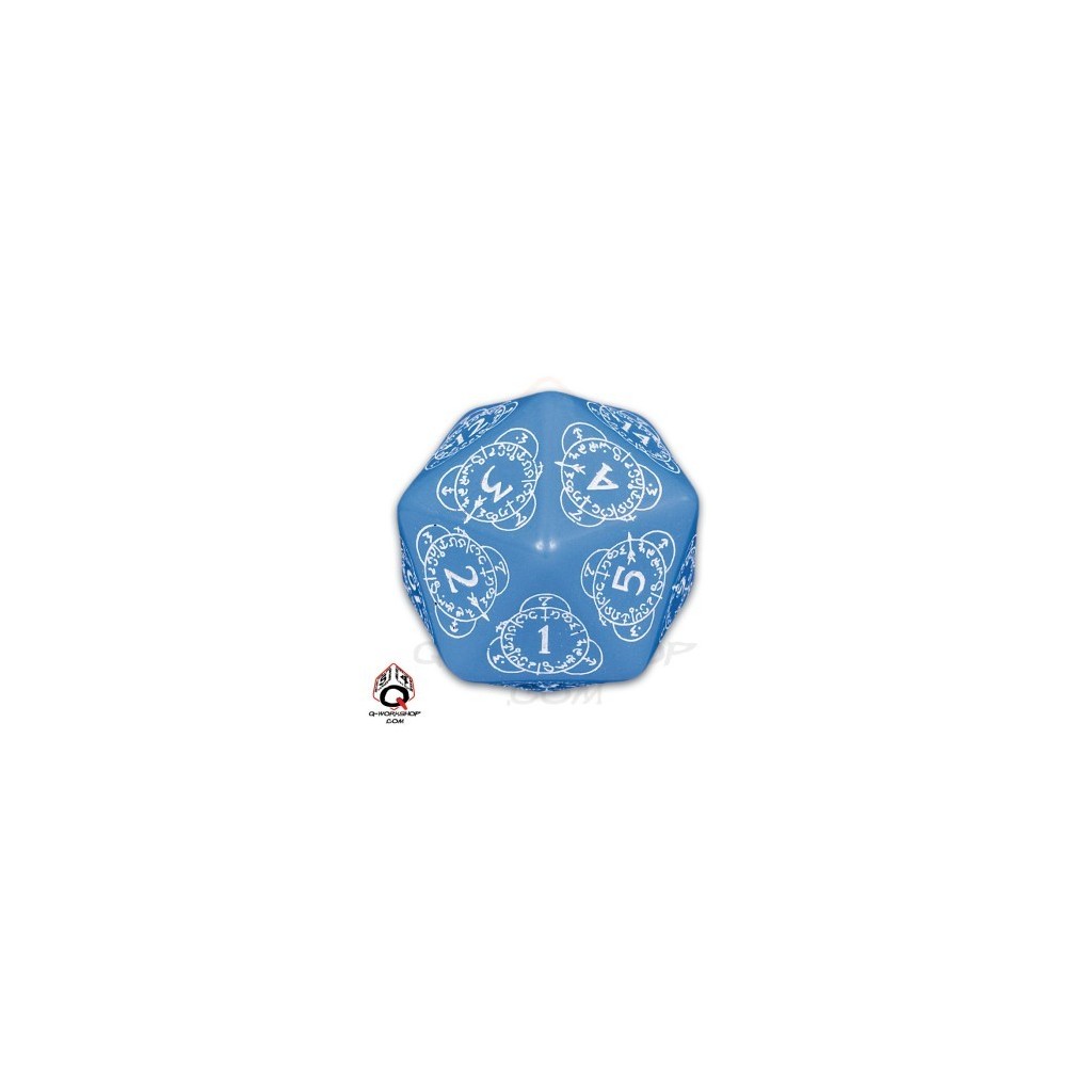 D20 Blue & white Card Game Level Counter