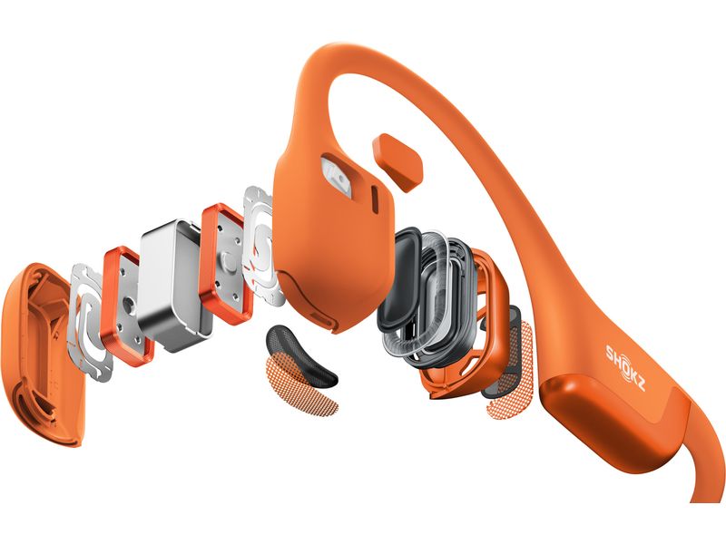 Shokz Bone Conduction Kopfhörer OpenRun Pro 2 USB-C Orange Knochenschall-Sport-Kopfhörer