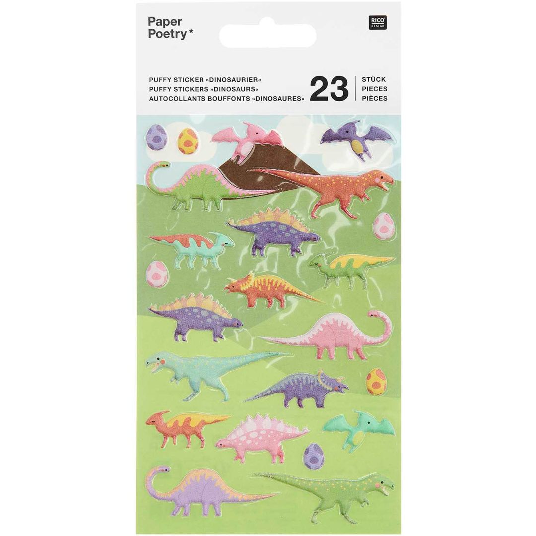 3D stickers dinosaurussen - 23st