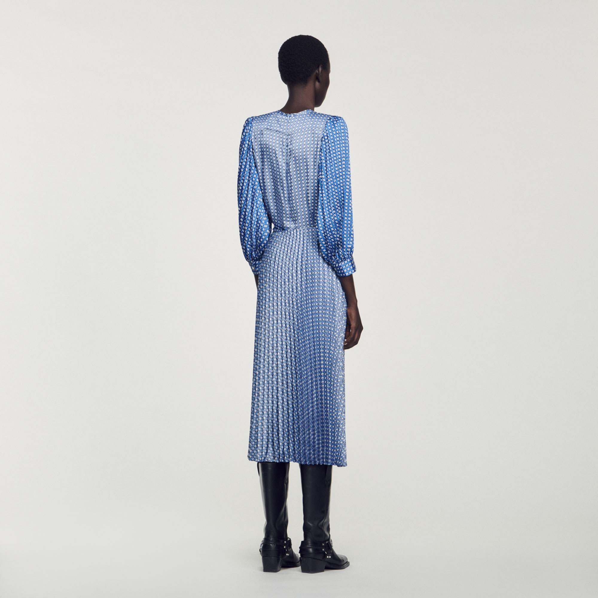 Robe longue imprime cravate