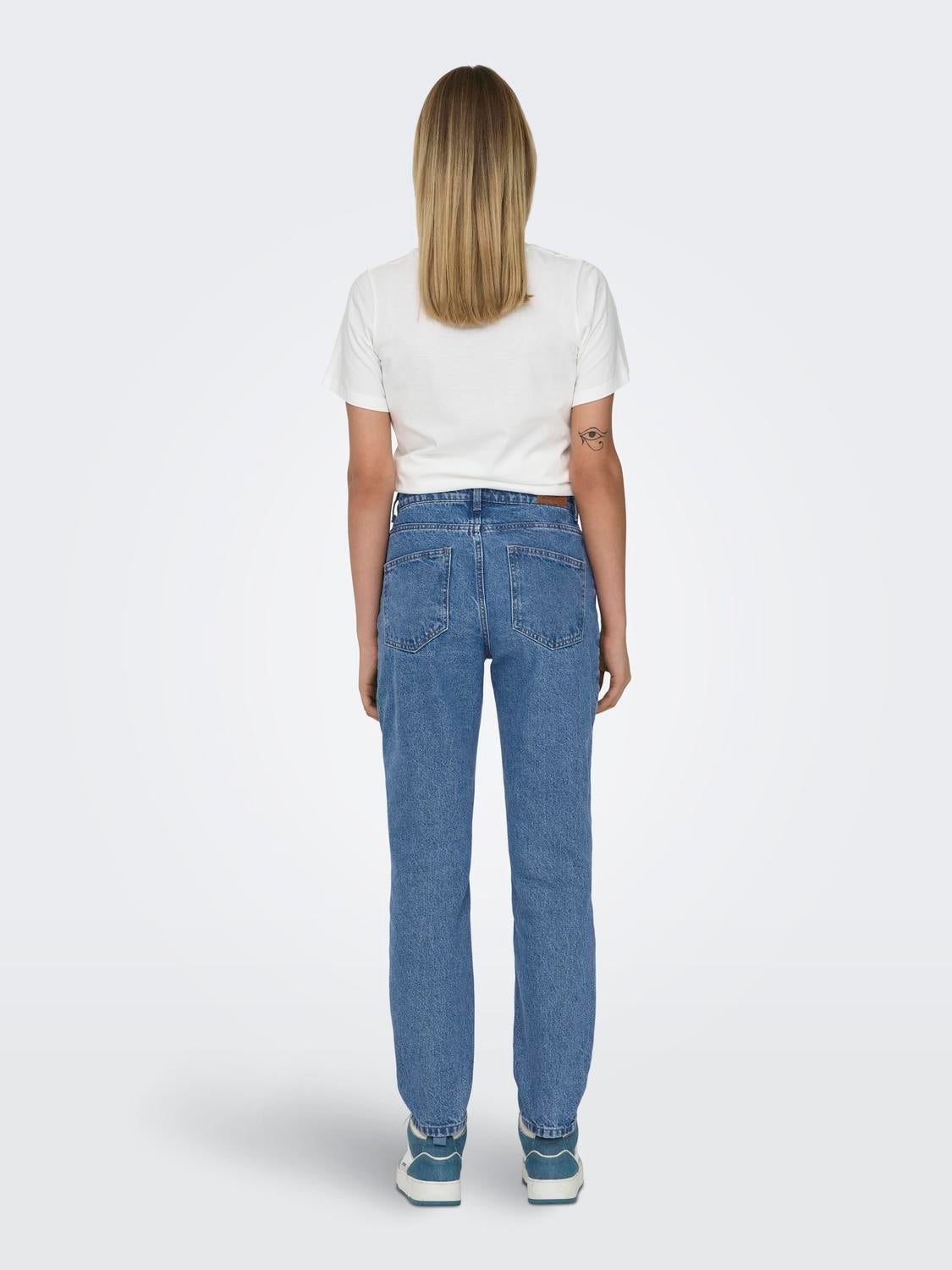 ONLJAGGER Hohe Taille Hohe Taille Jeans Medium Blue Denim