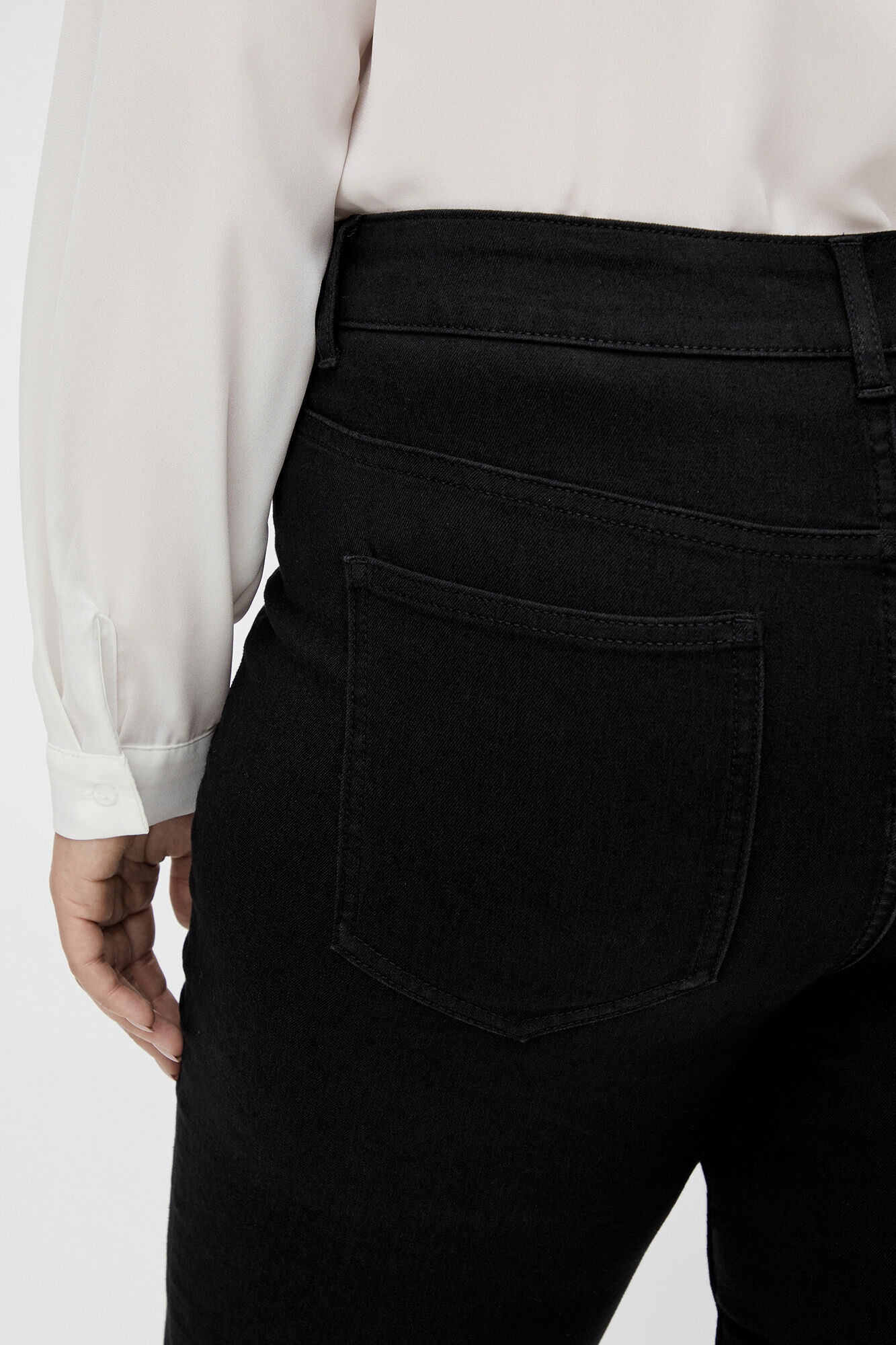 Skinny jeggins de tiro alto de Evoked by Vila - Negro