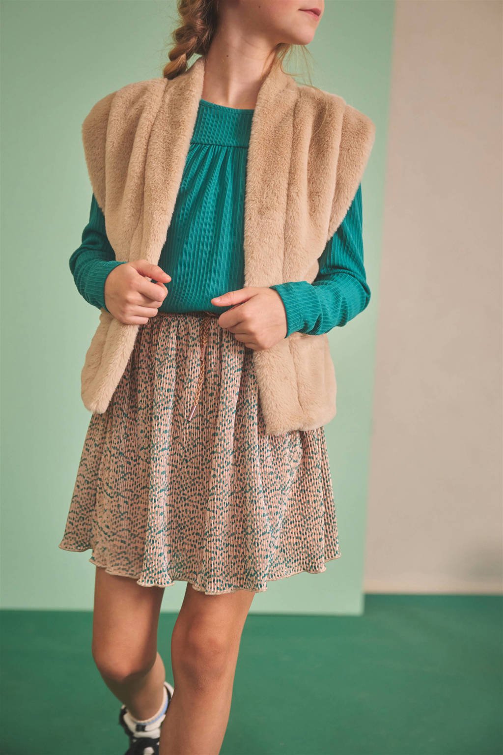 NONO midi jurk groen