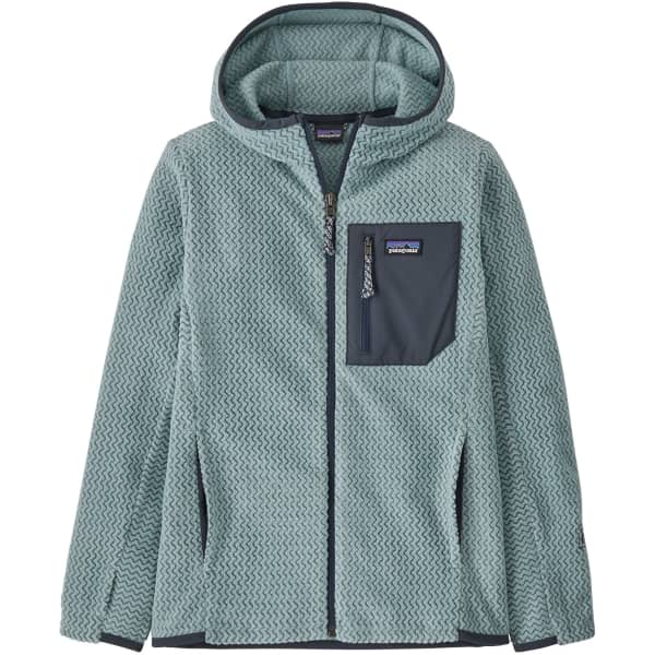 Veste polaire randonnée PATAGONIA K'S R1 AIR FULLZIP HOODY THERMAL BLUE