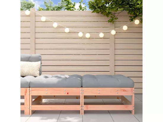 Repose-pieds de jardin et coussins lot de 2 bois massif douglas