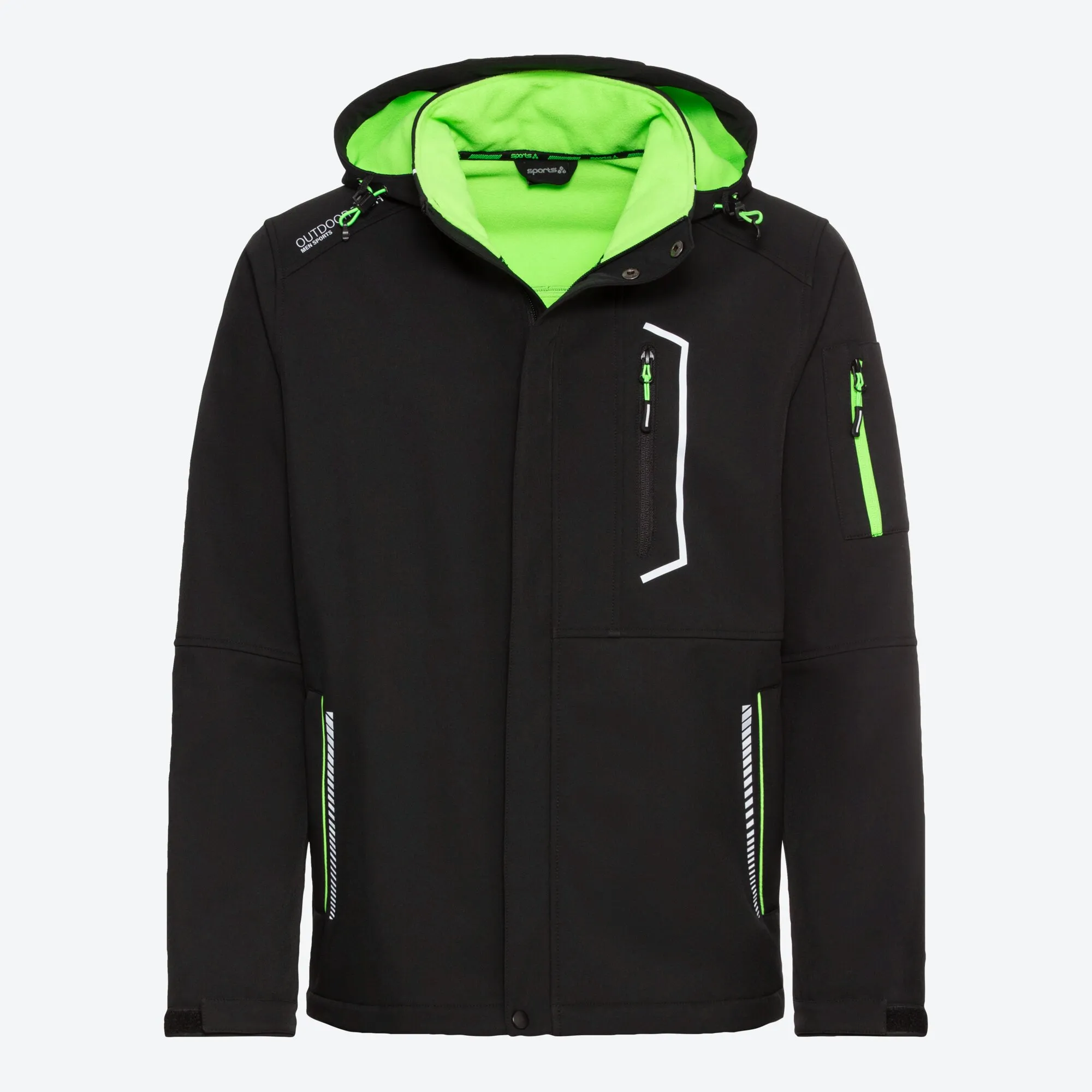 Herren-Softshell-Jacke mit Kapuze