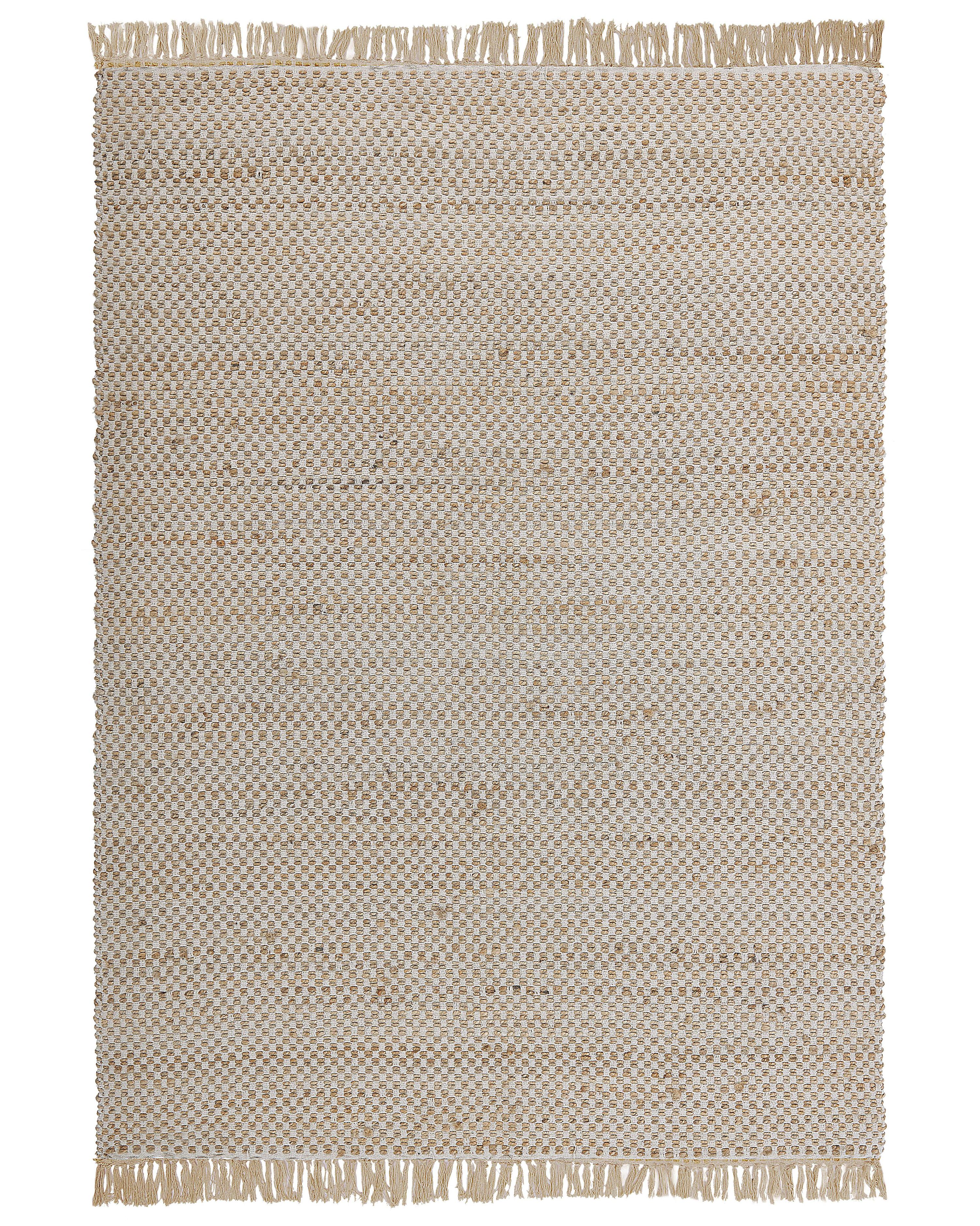 Vloerkleed ZERDALI Beige 140 x 200 cm Jute
