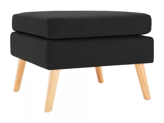 Repose-pied Noir Tissu