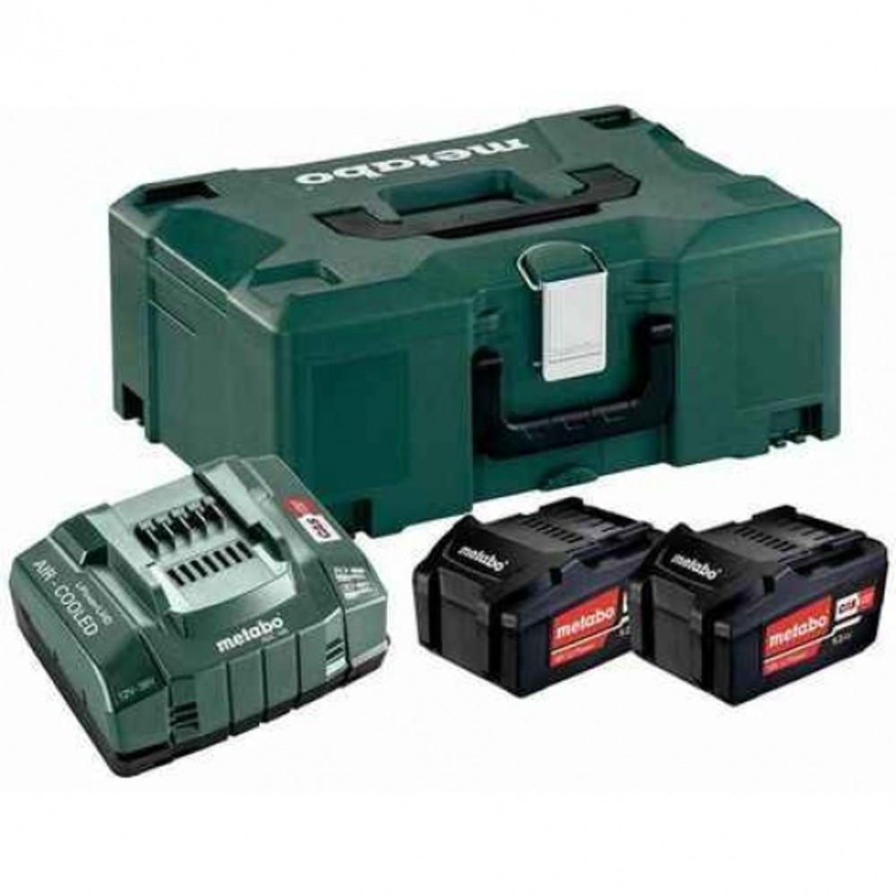 Pack énergie 18 v - 2 batteries 5,2 ah li-power + chargeur - asc 145, coffret