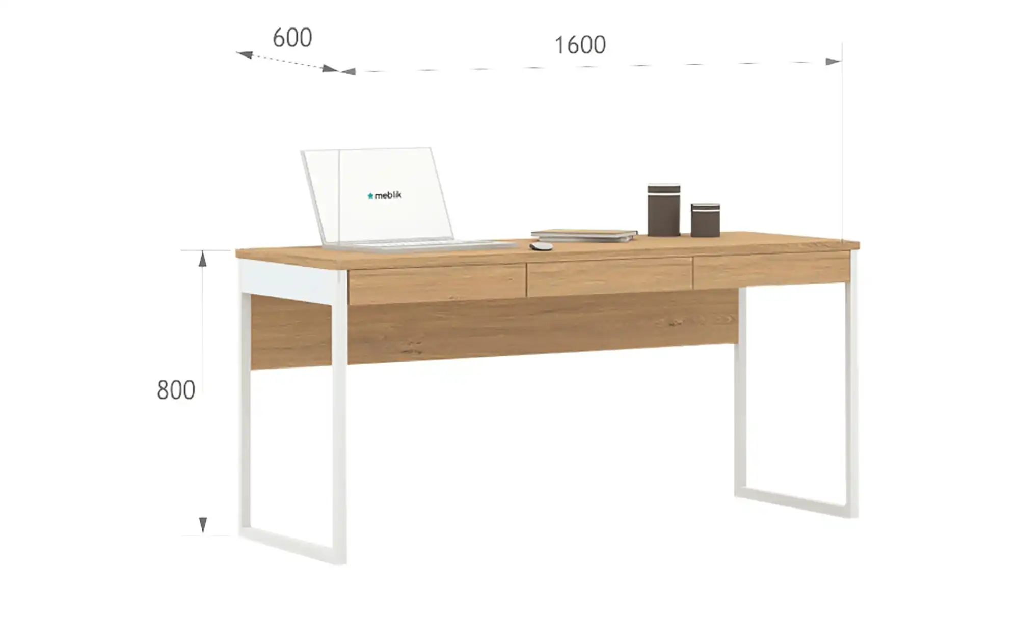 Schreibtisch White Oak